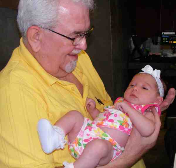 Just kickin' back with great grandpa