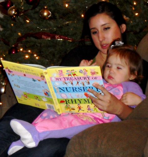 Now Momma's going to read to me