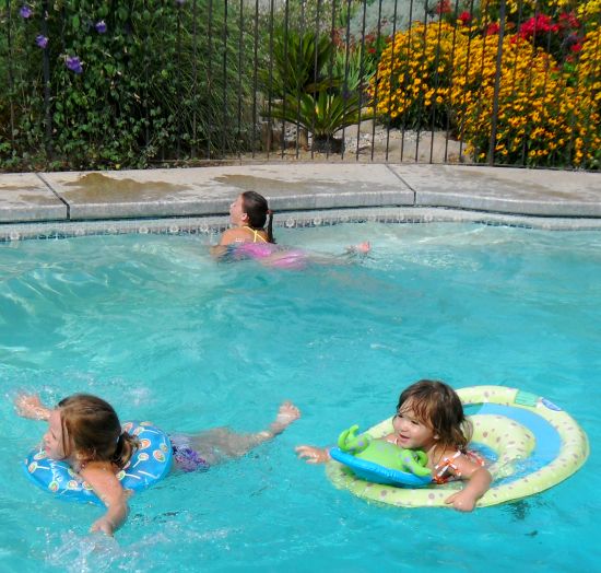 Swimming with the girls