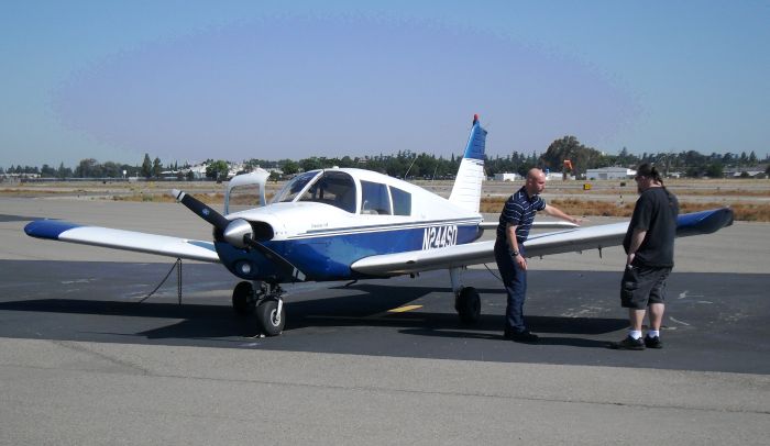 Learning to check out a plane before flying