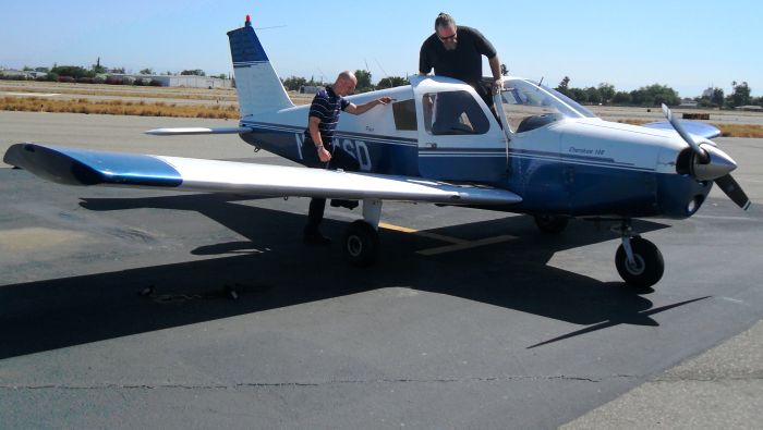 Getting in -- ready for some serious flying